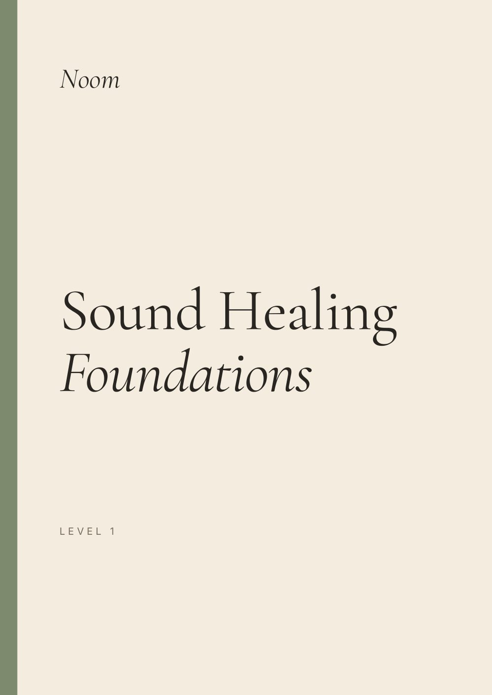 Cover of Sound Healing Foundations